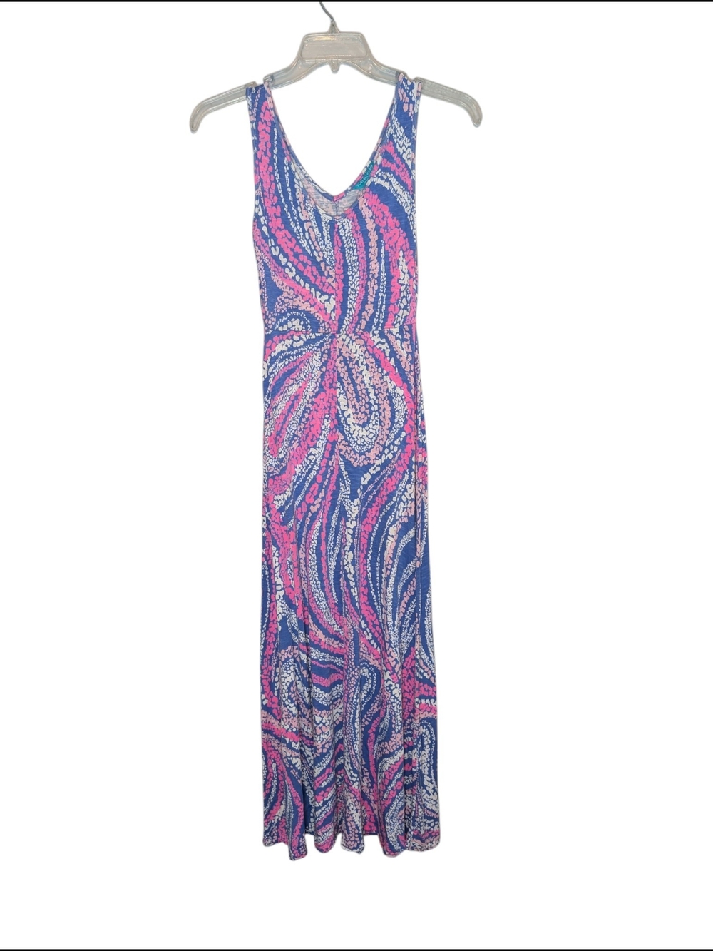 Tori Richard Y2K Honolulu Maxi Dress XS Abstract Paisley Swirl